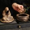 Silent Monk Backflow Ceramic Incense Burner