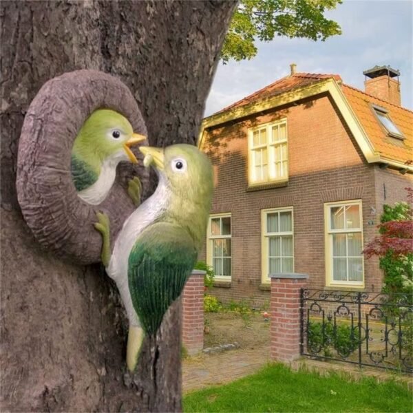 Lovebirds Tree Hug Wall Hanging Decor