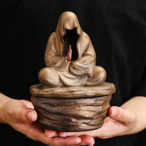 Silent Monk Backflow Ceramic Incense Burner