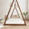 Indoor Playground Wooden Swing Kids Floor Bed