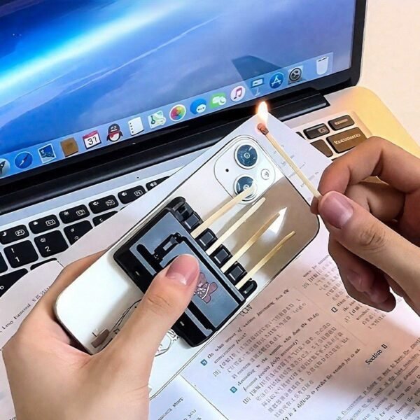 Matchstick Storage Phone Holder