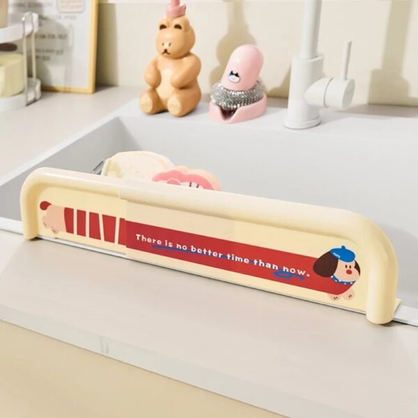 Built-in Basket Adjustable Sink Water Splash Protector