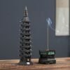 Zen Tower-Style Smoke Waterfall Incense Burner
