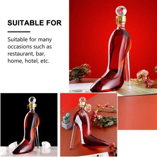 S3ade282e1d1747ed9ea7c1d3aaf494262-1.jpg High Heel Fancy Glass Wine Decanter