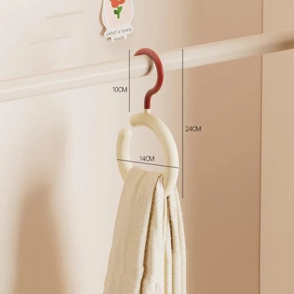 2pcs Rotating Multi-Hook Closet Organizer  Hanger