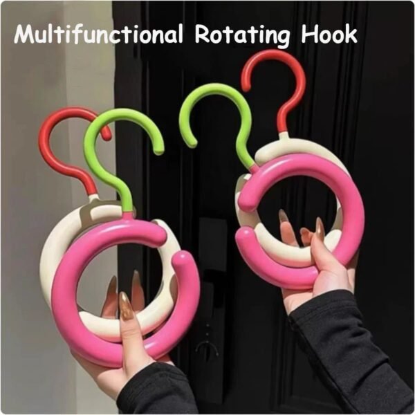 2pcs Rotating Multi-Hook Closet Organizer  Hanger