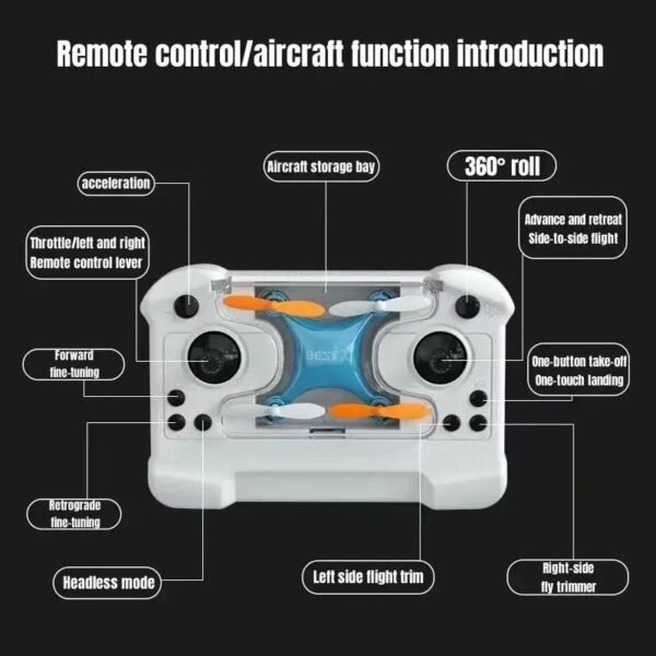 Ultra-Portable Mini Quadcopter Drone