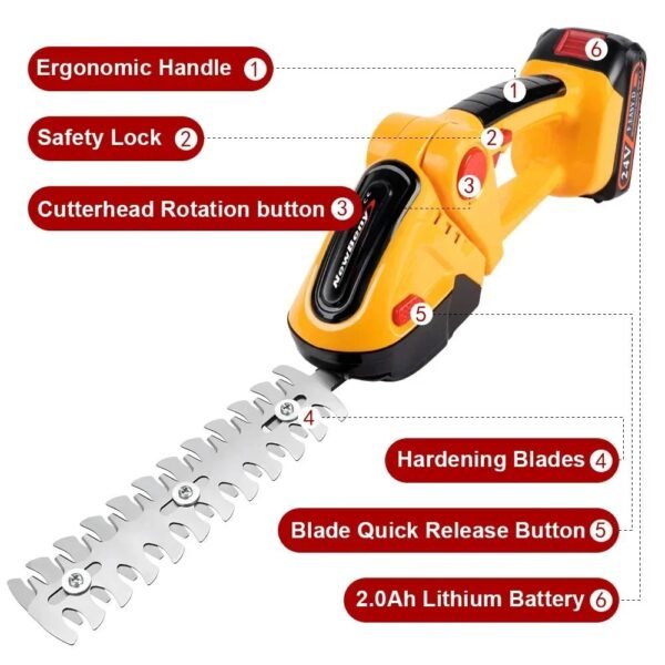 Rapid Trim Cordless Powerful Handheld Mower Tool