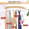 Wooden Space Saving Multi Organizer Hanger