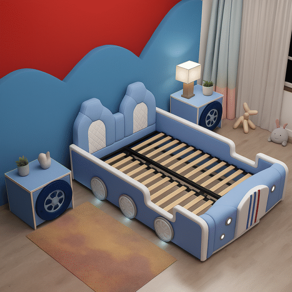 image_2025-06-20_170417657.png Classic Car Style Built-In Speaker Kids Bed