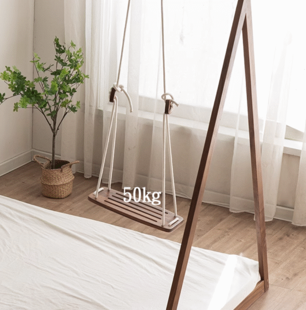 Indoor Playground Wooden Swing Kids Floor Bed