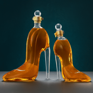 image_2025-07-02_112910134.png High Heel Fancy Glass Wine Decanter