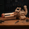 3D Puzzle Wood Rapid Fire Launcher Toy Gun